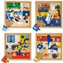 Puzzle la santé: lot de 4 puzzles - jeu Montessori