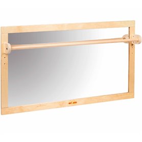 Miroir pour jeunes enfants en bois - jeu Montessori