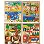 Puzzle Qu'est-ce qui se passe au-dessus et au-dessous: le lot de 4 puzzles - jeu Montessori