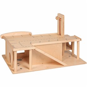 Grand garage en bois Educo - jeu Montessori