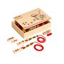 Jeu de formes et couleurs - reproduire modèle - perles et lacets - jeu Montessori