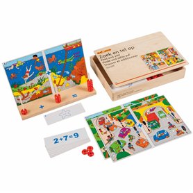 Trouver et additionner - jeu d'apprentissage - jeu Montessori