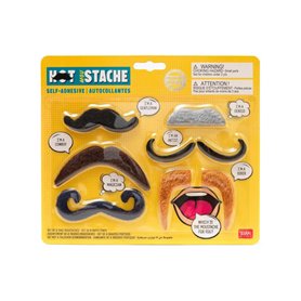 Set de 6 fausses moustaches