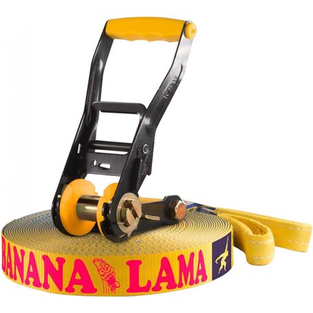 Set Slackline Banana Lama - Protection D'arbre -15m