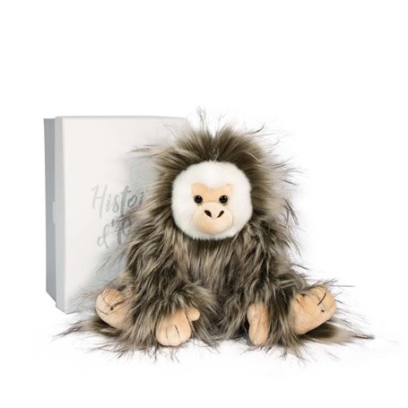 HO3045 Peluche Capucin 25cm en boite