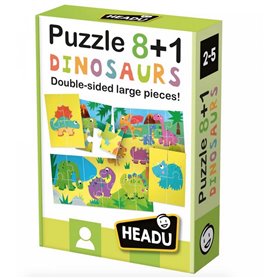 Puzzle recto verso 8+1 Dinosaures