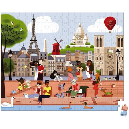 Puzzle vue de Paris 200 pieces