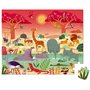 Puzzle la rerserve animaliere - 54 pieces