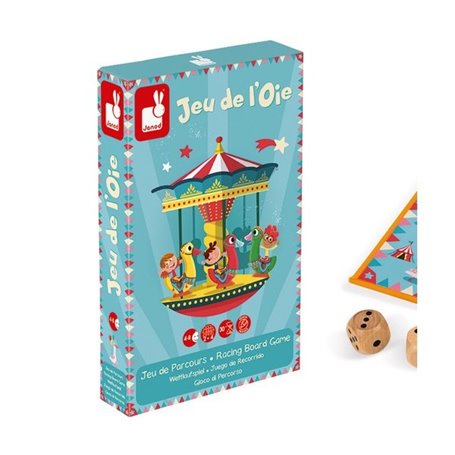 jeu de l oie carrousel bois et carton