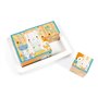 Barquette 6 cubes en bois Pure