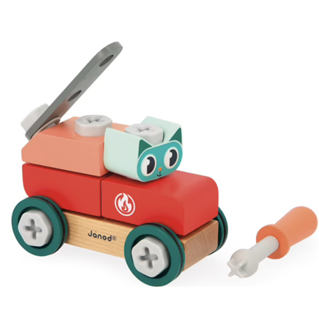 Voiture en bois à bricoler chat - Brico Kids