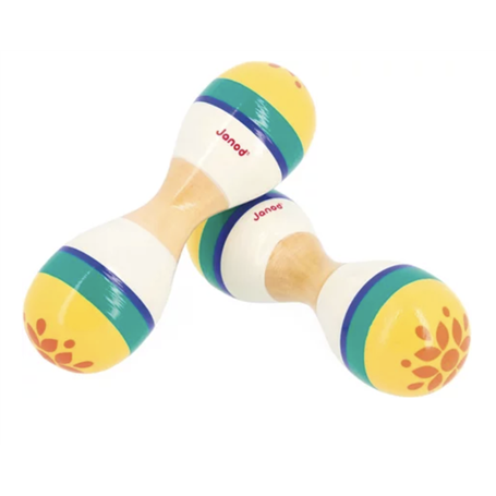 Gioia double maracas en bois janod