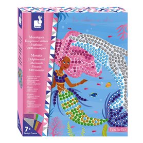 Kit creatif - Mosaiques dauphins et Sirenes