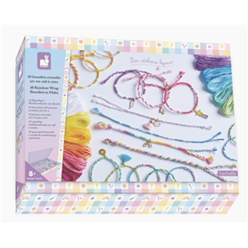 30 bracelets enroules arc-en-ciel a creer