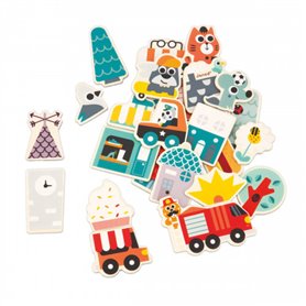 Magnets Ville 24 pieces janod
