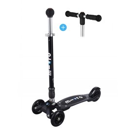 Trottinette Micro Kickboard Compact Black T-Bar et Joystick interchangeable