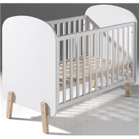 Vipack KIDDY Lit bébé 60x120cm Blanc