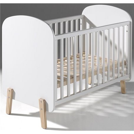 Vipack KIDDY Lit bébé 60x120cm Blanc