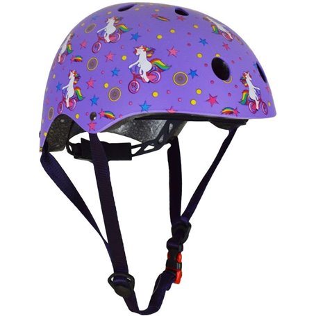 Casque de vélo - violet motifs Licorne