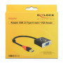 Adaptateur USB 3.0 vers VGA DELOCK 62738 20 cm Noir 48,99 €