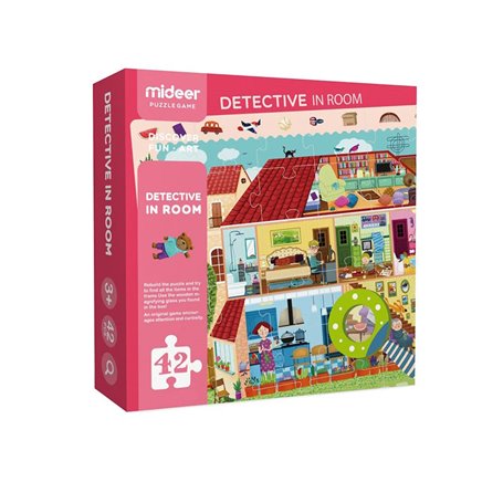 Puzzle detective - Maison loupe - 42 pcs