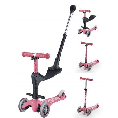 Trottinette Mini Micro 3 en 1 Deluxe Plus Rose