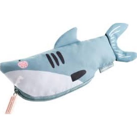 trousse d' ecole en tissu requin