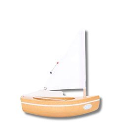 Le Bachi Naturel -Bateau en bois 17cm