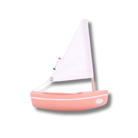 Le Bachi Rose -Bateau en bois 17cm