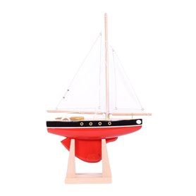 Le Tirot Rouge - voilier en bois 30 cm