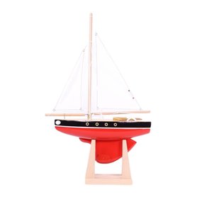 Le Tirot Rouge - voilier en bois 40 cm