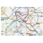 Carte postale puzzle plan de metro Paris - Les Parisettes