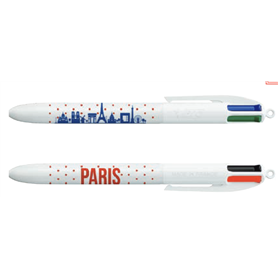 Stylo 4 couleurs Bic - Monuments de Paris - les Parisettes