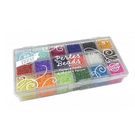 Boite de perles transparentes buki