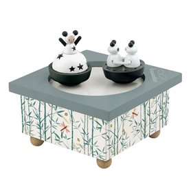 Boite a musique Dancing Fille et Panda