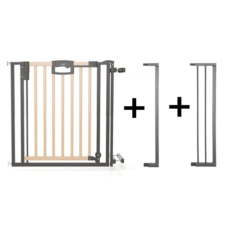 Barrière d'escalier à pression Easylock Plus  bois/métal 108 cm - 116