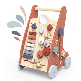 Chariot de marche multiactivites en bois