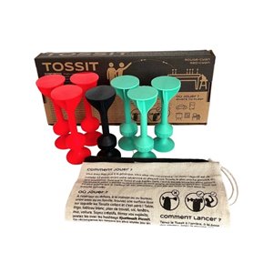 Tossit Rouge et cyan jeu d 'adresse