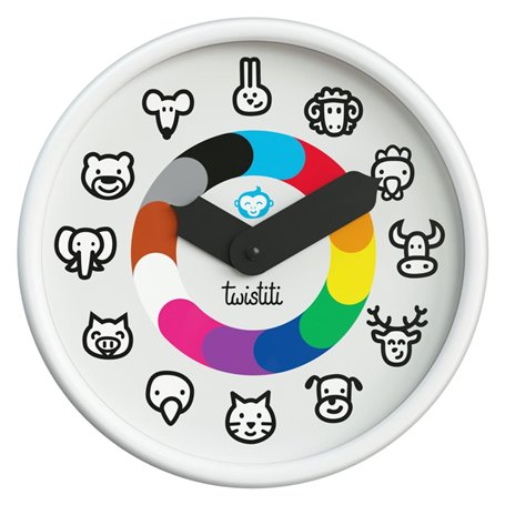 Horloge pedagogique animaux