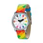 Montre pedagogique bracelet arlequin