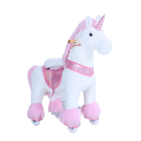 PonyCycle Licorne Rose à monter Grand Modèle pour 4 à 9 ans