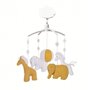 Mobile Musical Girafe et Elephant Curry - Blanc