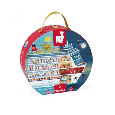 Valisette ronde 2 puzzle Bateau de croisieres