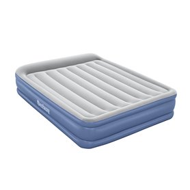 Bestway Lit gonflable matelas 2 places Tritech avec pompe électrique intégrée et revêtement antimicrobien 203 x 152 x 46 cm