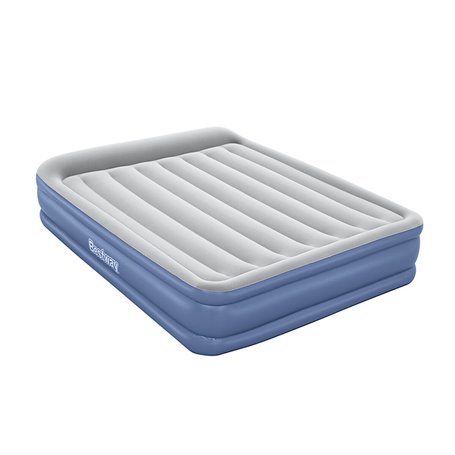 Bestway Lit gonflable matelas 2 places Tritech avec pompe électrique intégrée et revêtement antimicrobien 203 x 152 x 46 cm