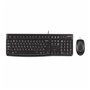 Logitech MK120 clavier Souris incluse Bureau USB Allemand Noir