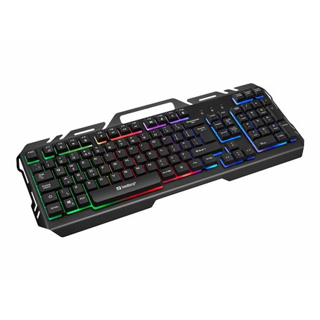 Sandberg 640-25 clavier Jouer USB AZERTY Belge Noir