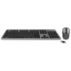 Ewent EW3272 clavier Souris incluse Universel RF sans fil QWERTY Espagnole Noir