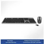 Ewent EW3272 clavier Souris incluse Universel RF sans fil QWERTY Espagnole Noir