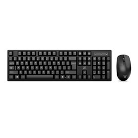 Ewent EW3281 clavier Souris incluse Universel RF sans fil QWERTY Espagnole Noir